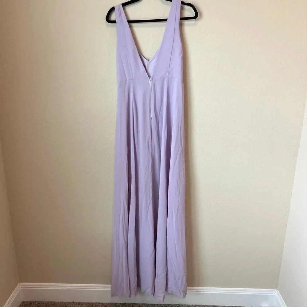 NWT Show Me Your Mumu Jenn Maxi Dress in Violet Chiffon